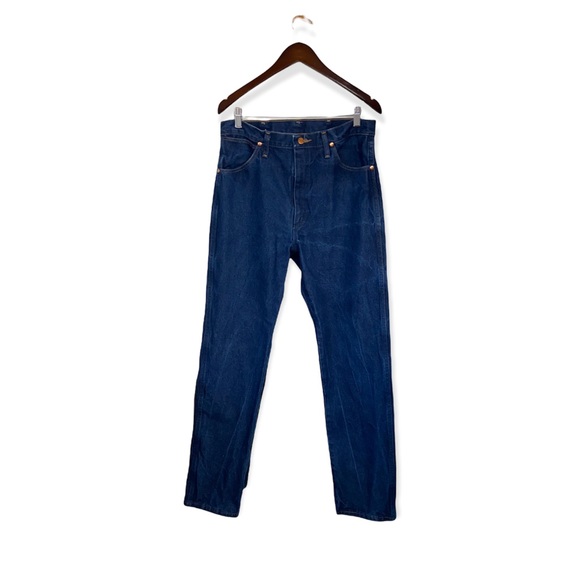 Vintage Wrangler Dark Wash High Waist Straight Leg Jeans - Picture 4 of 11
